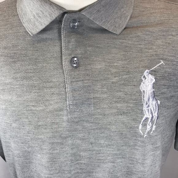 Men’s Ralph Lauren grey polo tshirt large logo - Picture 6 of 7